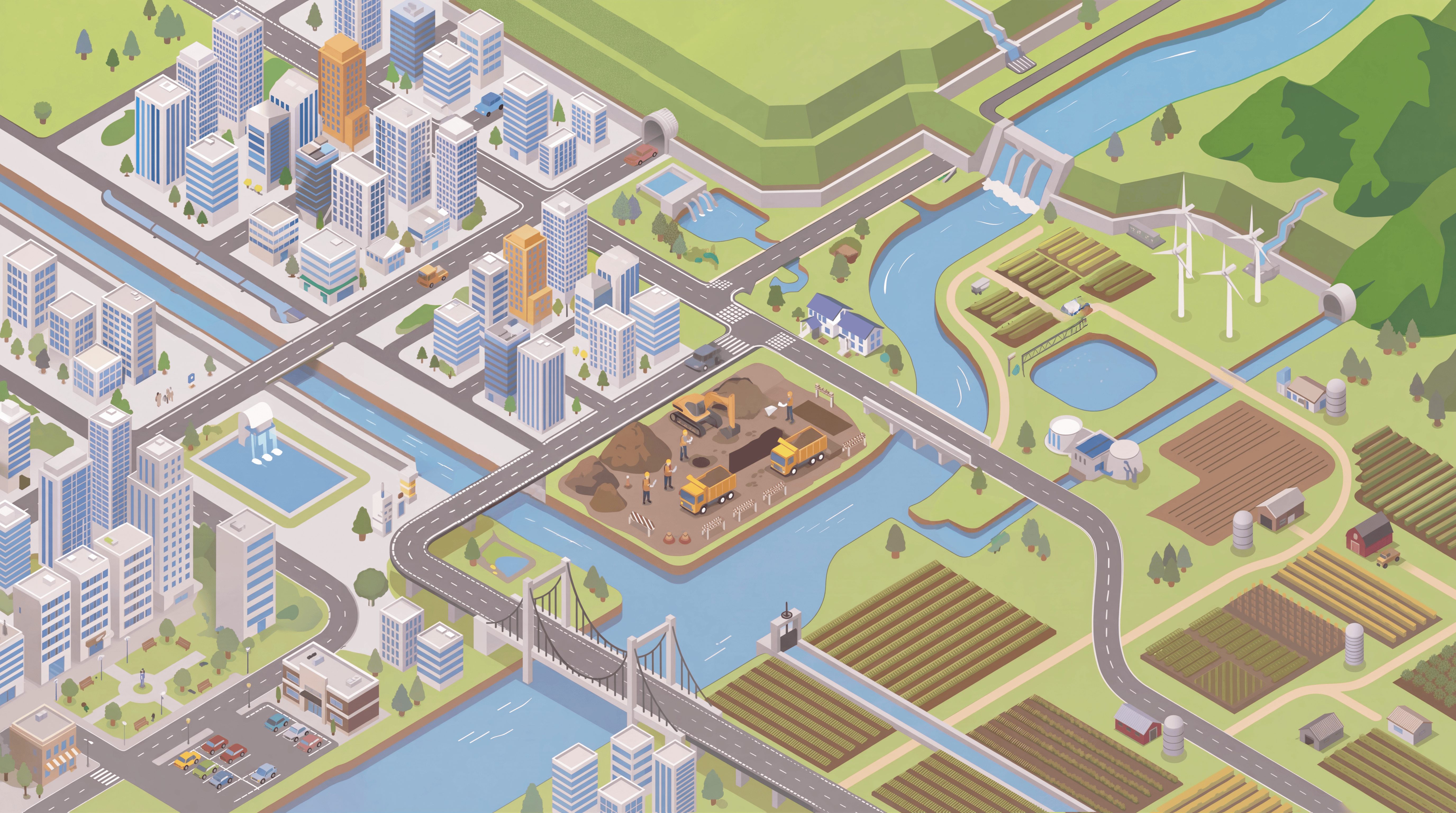 都市のインフラ